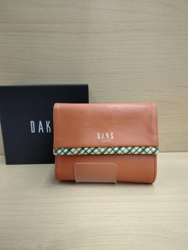 Daks brown tri fold wallet - tri-fold,