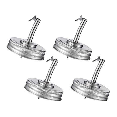 4pcs jar spout lids mason - jar,