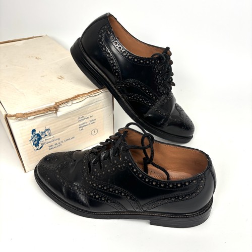 Vintage black ghillie brogues - vintage,