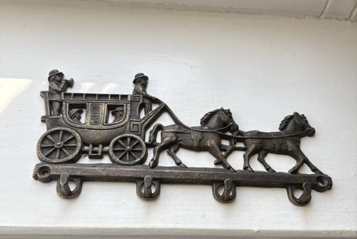 Vintage brass horse carriage - horse, &