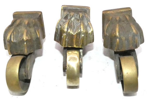Antique brass lion paw - 3,