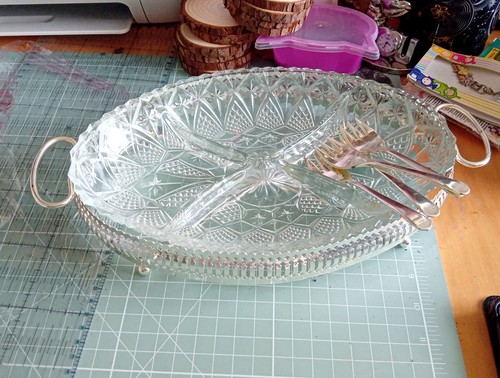 Vintage divided crystal - vintage,