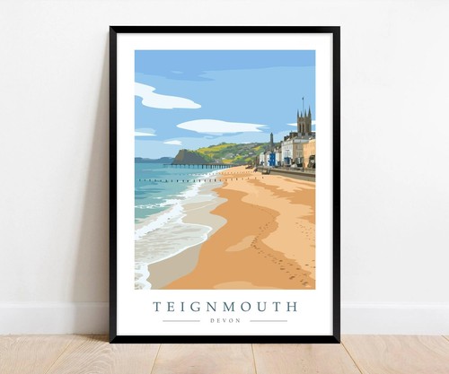 Teignmouth travel poster - teignmouth,