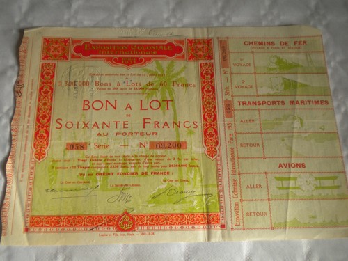 Vintage share certificate