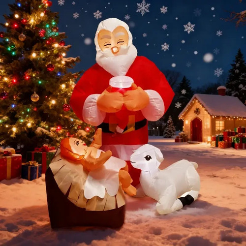 Christmas inflatable nativity - inflatable,