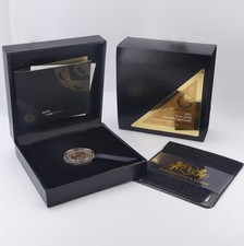 A Cased Proof South African Quarter Ounce Krugerrand Dated 2017 50th Anniversary