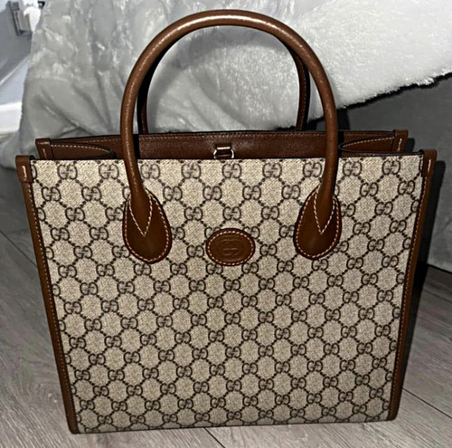 Gucci monogram canvas top - canvas,