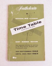 Bus Coach Timetable Southdown