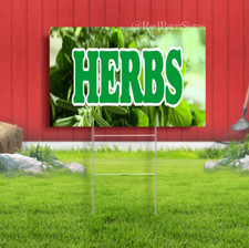 Herbs Indoor Outdoor Yard Sign