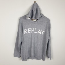 Replay Hoodie Womens XXL Grey
