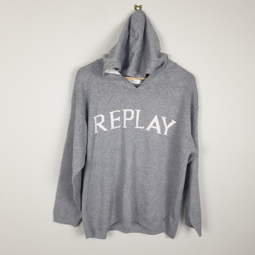 Replay hoodie womens - xxl, grey