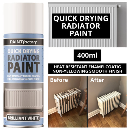 Brilliant white radiator spray - white,