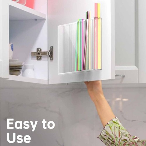 Straw storage box acrylic - straw,
