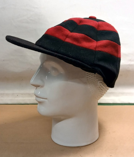 Black red hooped felt - &,