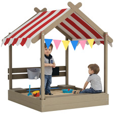 Outsunny Sand Pit with Canopy