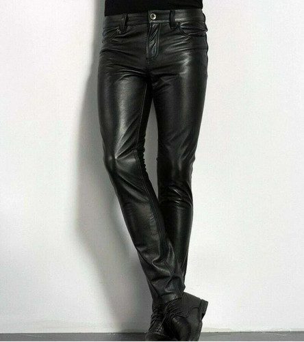 Men leather party - party, slim