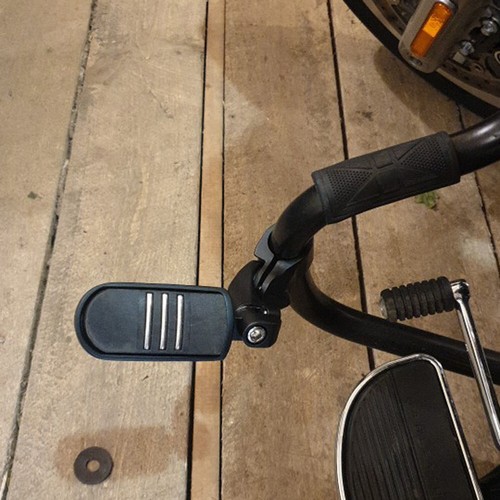 Black highway foot pegs rests - black,