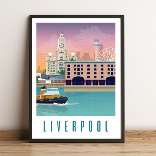 Liverpool art wall print liver - liverpool,