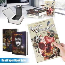 The Real Book Safe Secret Stash Cash Lock Hidden Security Box Storage Hardback