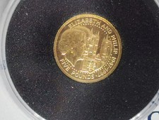 GUERNSEY GOLD COIN £5 five