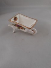 Royal Albert Old Country Roses Wheelbarrow Ornament 2nd Quality READ DESCRIPTION