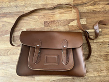 Cambridge Satchel Company, Vintage Tan Satchel, Limited Edition, used, damaged