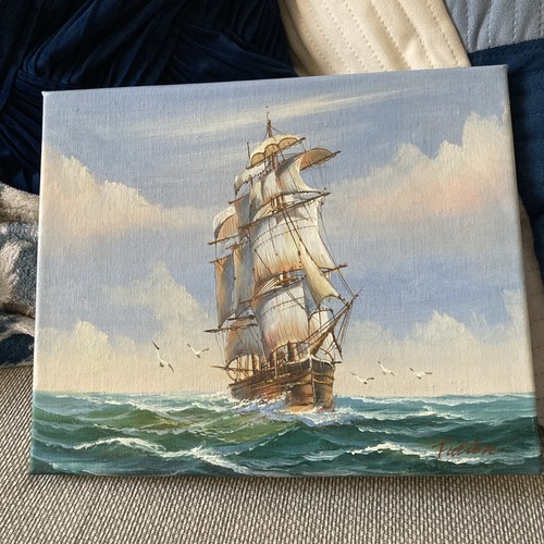 Sail ship oil painting - ship,