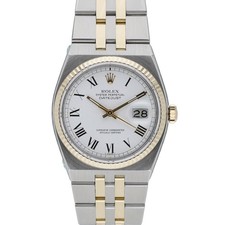 Rolex Datejust Oysterquartz 17013 with 36mm Steel & Yellow Gold case and Whit...