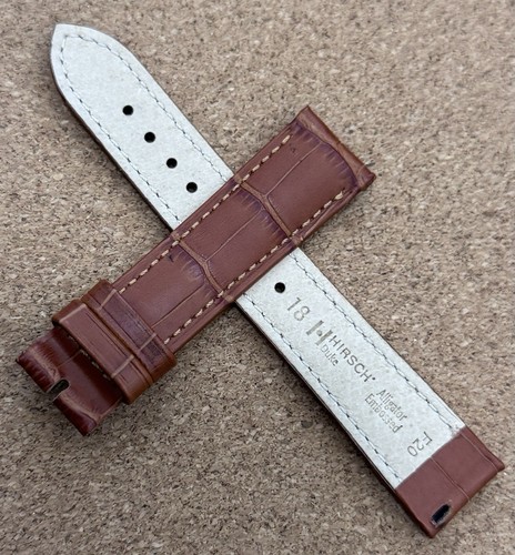18mm hirsch leather watch - leather,