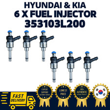 GENUINE OEM Hyundai Kia 6 x Fuel Injectors Assembly 353103L200 Palisade Sedona
