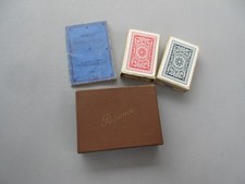 Vintage small De La Rue Patience playing cards & 1933games booklet Complete