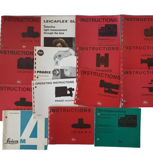 Leica instruction books - leica,