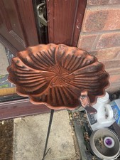 Garden Bird Bath with Stake Bird-feeder for Yards Courtyard Patio