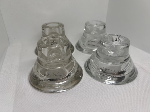 Glass reversible candle - glass,