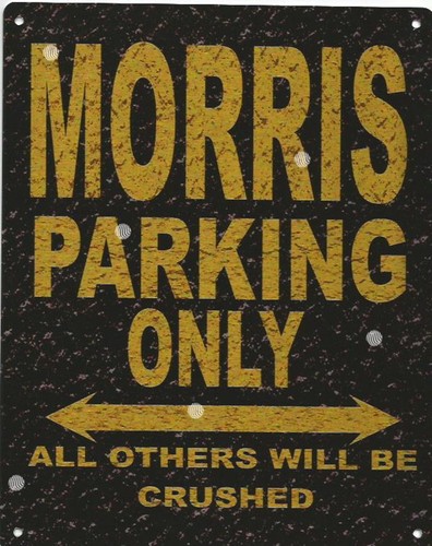 Morris parking metal - parking, sign