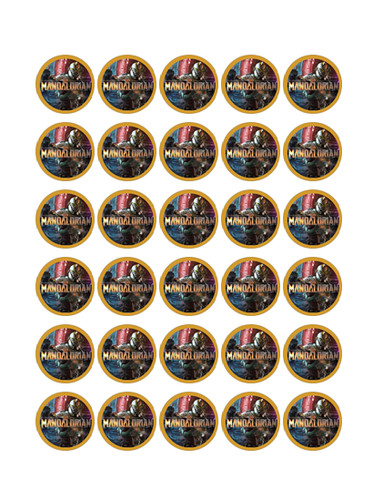 Pre cut edible mandalorian - pre-cut,