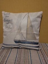 Sailboat/inspirational Cushion Cover 