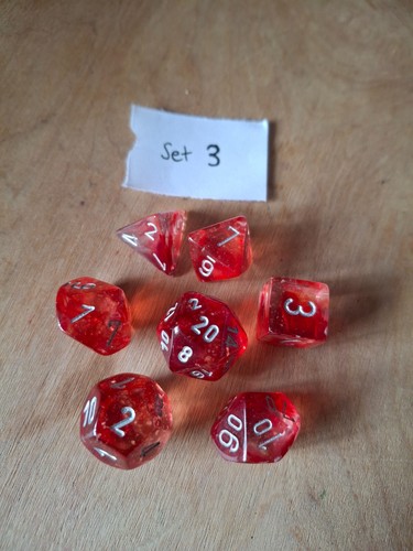 Chessex nebula red - chessex, w/silver