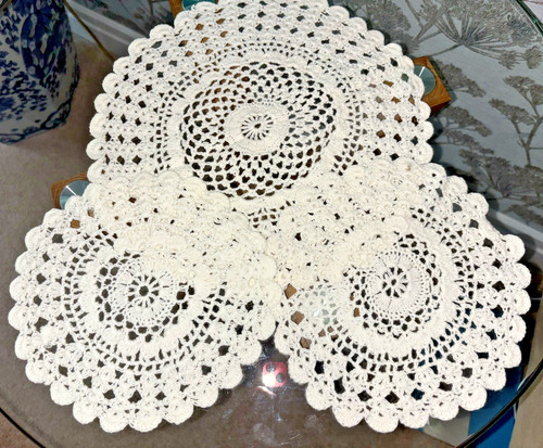Set vintage off - set, white