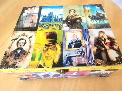 Handmade decoupage wooden - wooden, box