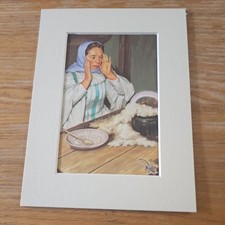 Ladybird Well Loved Tales Magic Porridge Pot 606d Mounted Print 8x6 Inches T