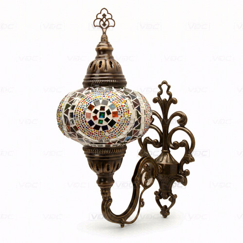 Multicolor turkish mosaic wall - multicolor,