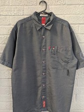 Marc Ecko Unltd Medium Chambray Short Sleeve Y2K Button Up Shirt