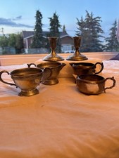 Silver Plated Creamers, Candle