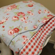 Cath Kidston Rosali Ikea Blue Rose Double Duvet Cover & 2 Pillowcases