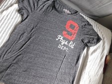 Men's Aeropostale grey Phys Ed Dept design tee T-shirt - size L - VGC