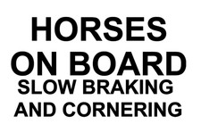 Horses On Board Sticker Horse