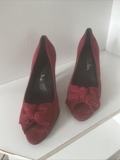 Jane Shilton Red Suede Shoes 39