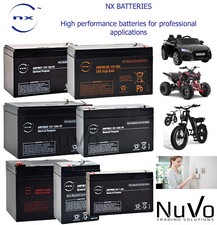 NX 12v 6v RECHARGEABLE LEAD ACID BATTERIES 4AH, 9AH, 10AH, 12AH, 7AH, 18AH, 33AH
