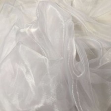 SHEER ORGANZA FABRIC -  Voile Per METRE  - Plain Colours & Two Tones 145cm Wide 